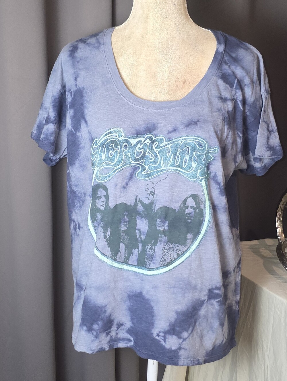 Knit Riot Aerosmith Tie Dye Graphic Band Tee Womens XS Small